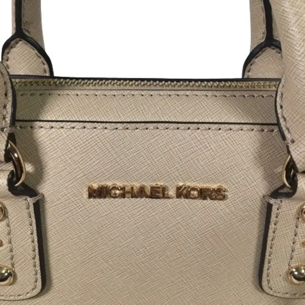 NWT MICHAEL KORS Sandrine Satchel Leather Handbag Crossbody Purse Bag $268